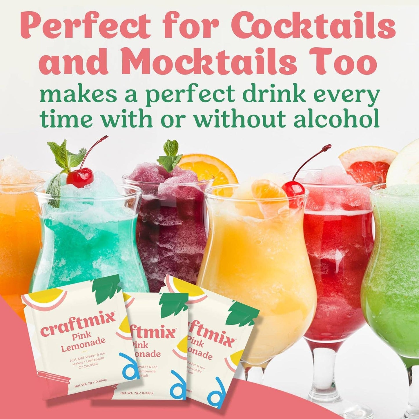 Pink Lemonade Cocktail / Mocktail Mixer - 24ct Caddy