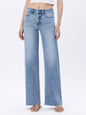 RUBY RAW HEM WIDE JEANS
