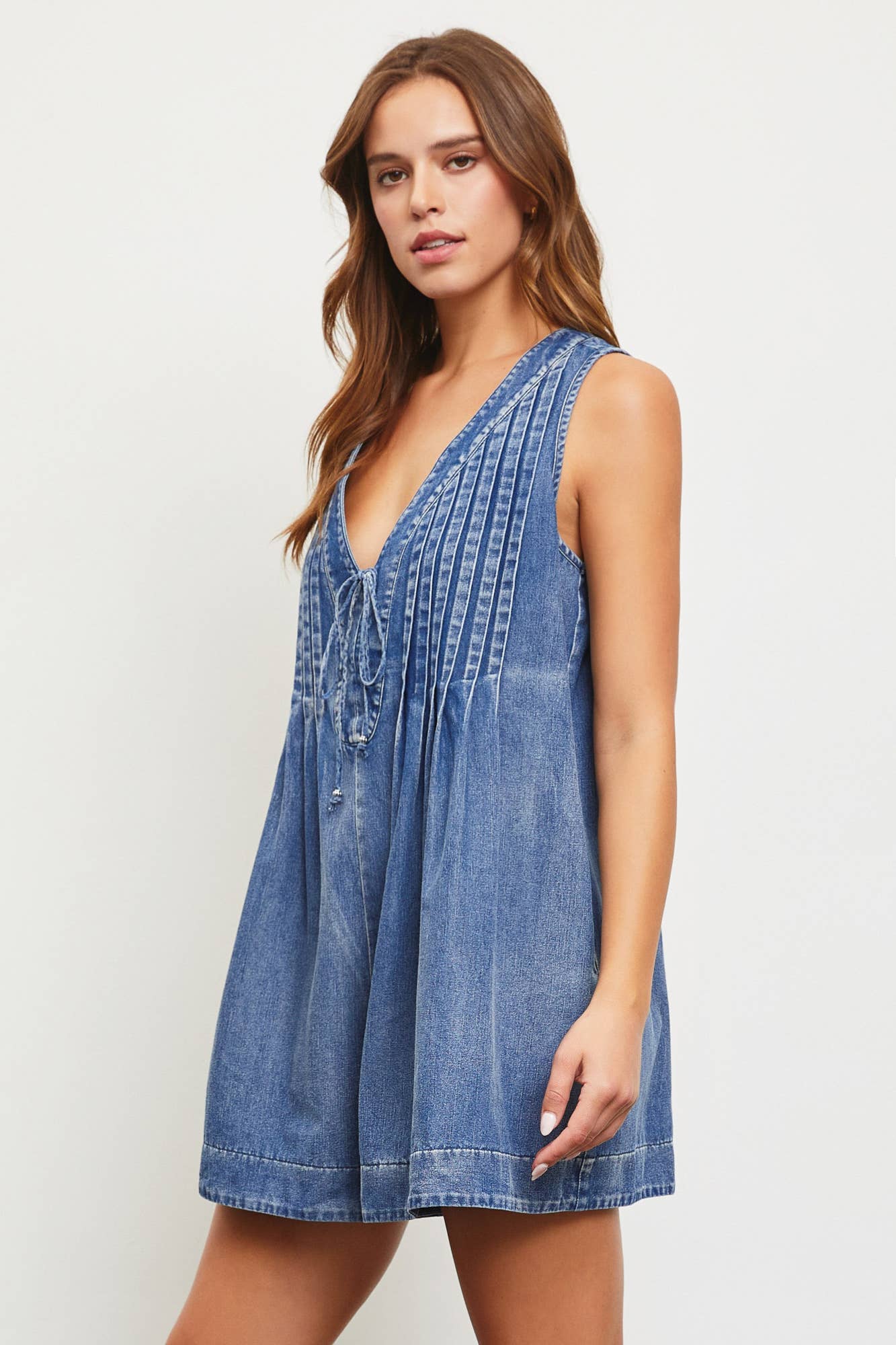 DENIM ROMPER