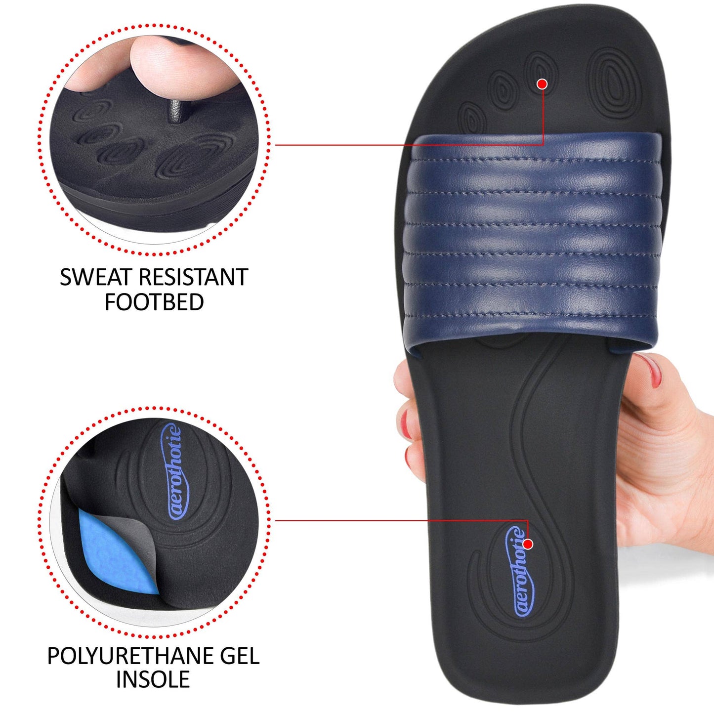 Maeve Arch Support Slide Sandals for Women