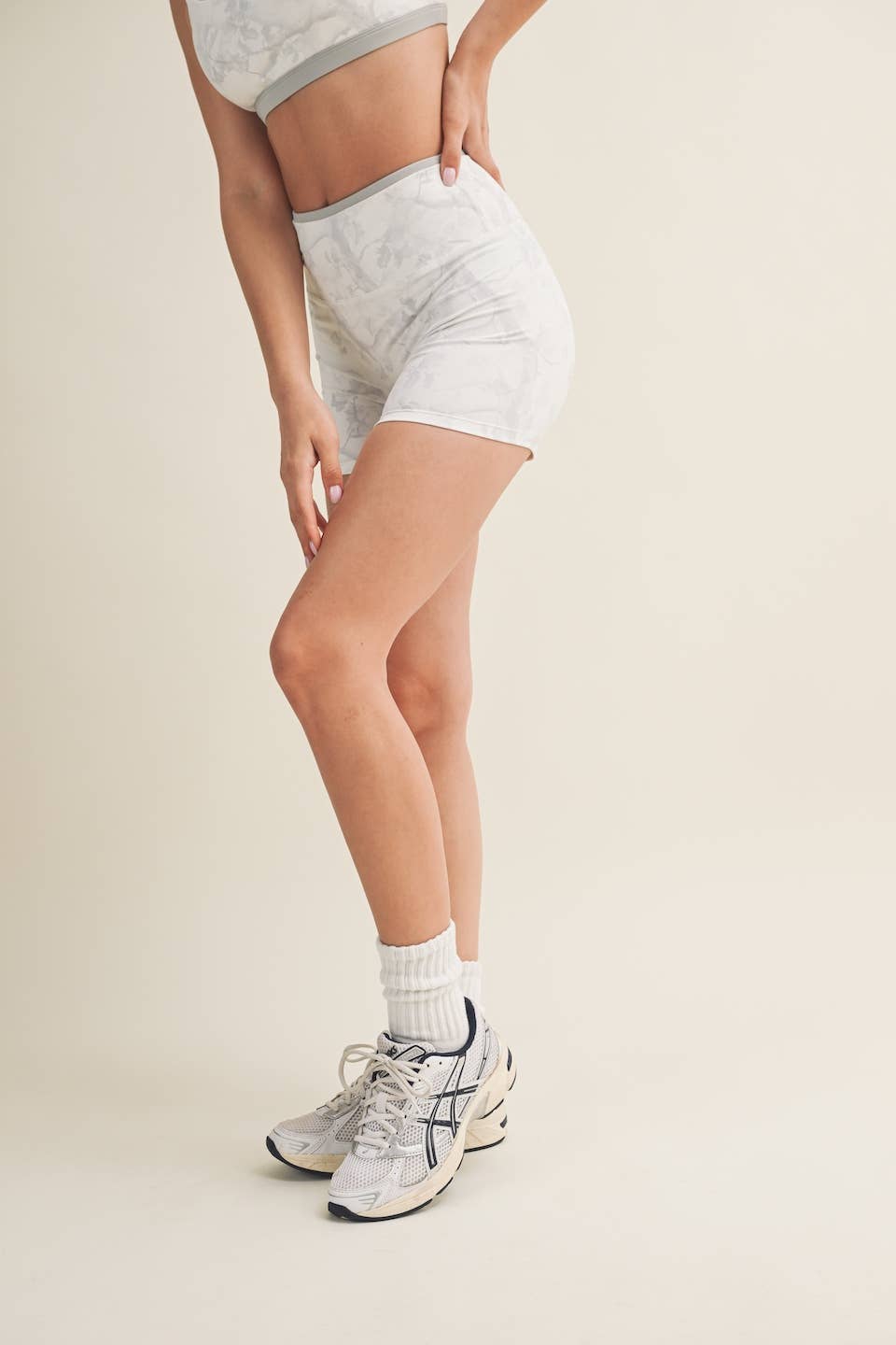 Camo Print Biker Shorts