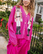 Sugar Plum Nutcracker Sequin Casual Knitted Cardigan
