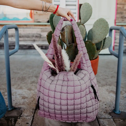 X- Large Quilted Puffer Tote