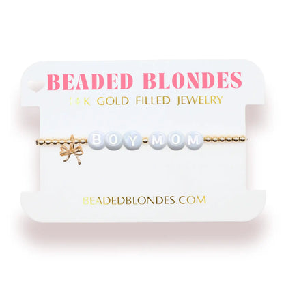 Boy Mom Charm Bracelet