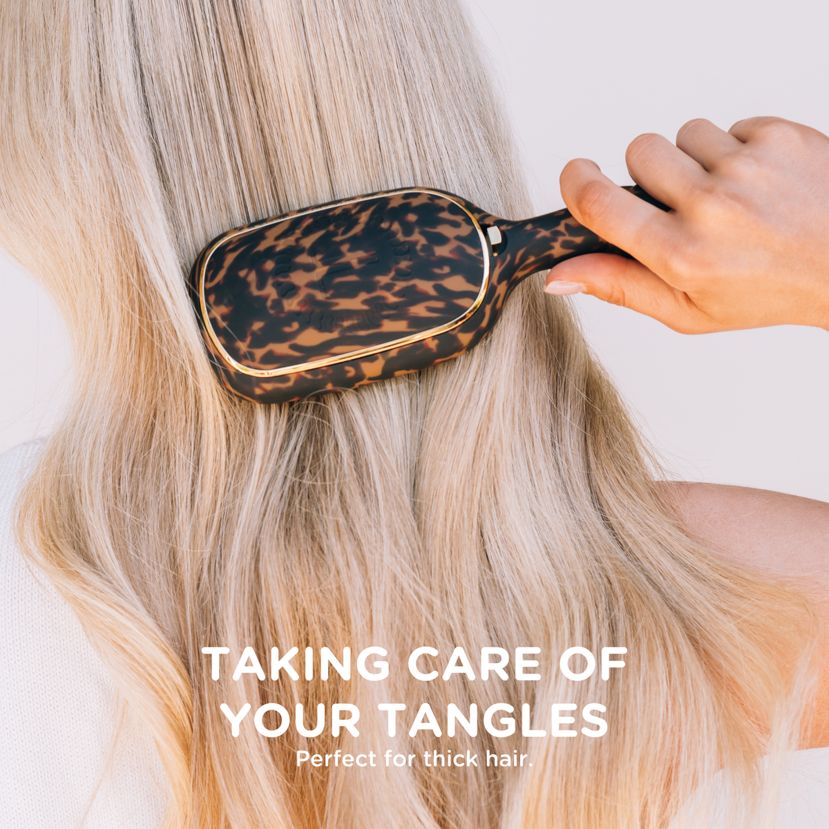 Detangler Hair Brush for Thick Hair - Tortoise