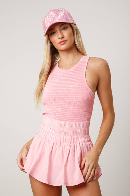 Faith Washed Sporty Romper