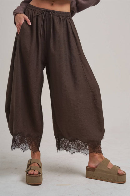 CECE FLOWY WIDE BALLOON LEG PANTS