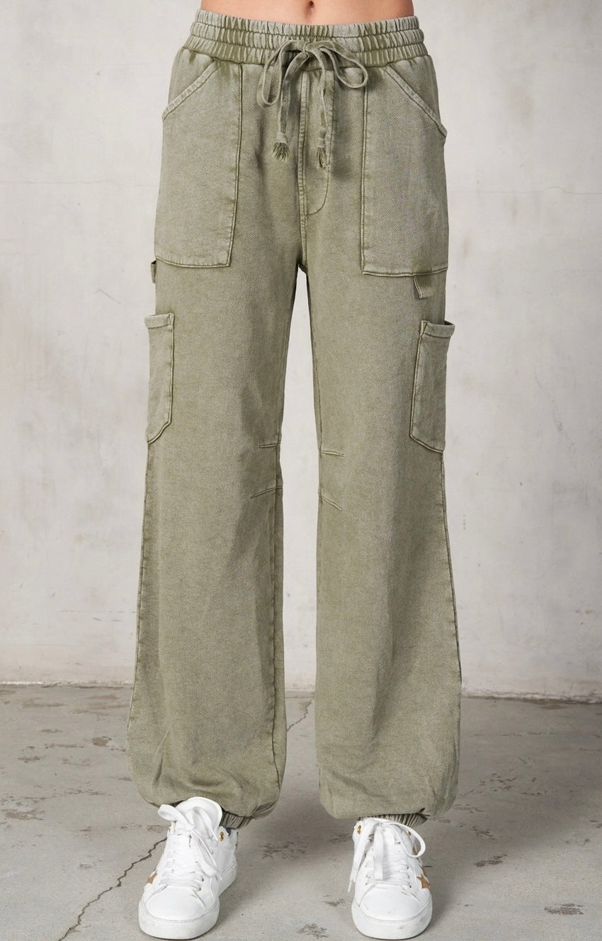 Terry Cargo Sweatpants