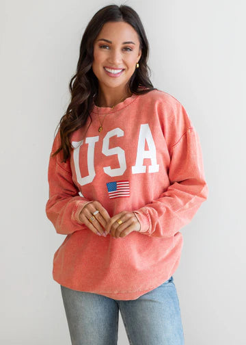 USA Ribbed Sweatshirts