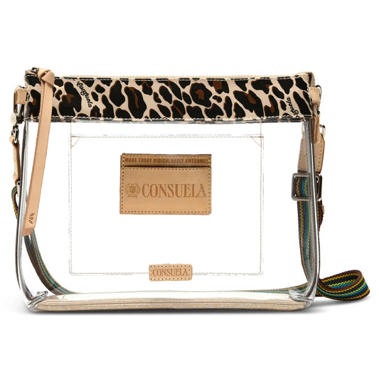 CLEAR DOWNTOWN CROSSBODY- MONA