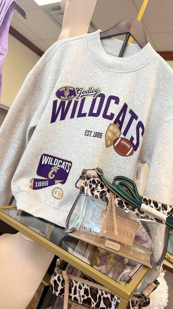 End Zone Mock Neck Sweatshirt
