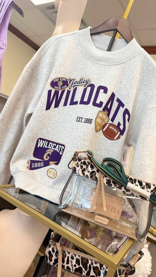 End Zone Mock Neck Sweatshirt