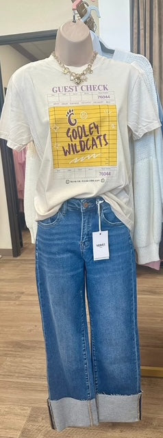 GUEST CHECK GODLEY WILDCATS TEE
