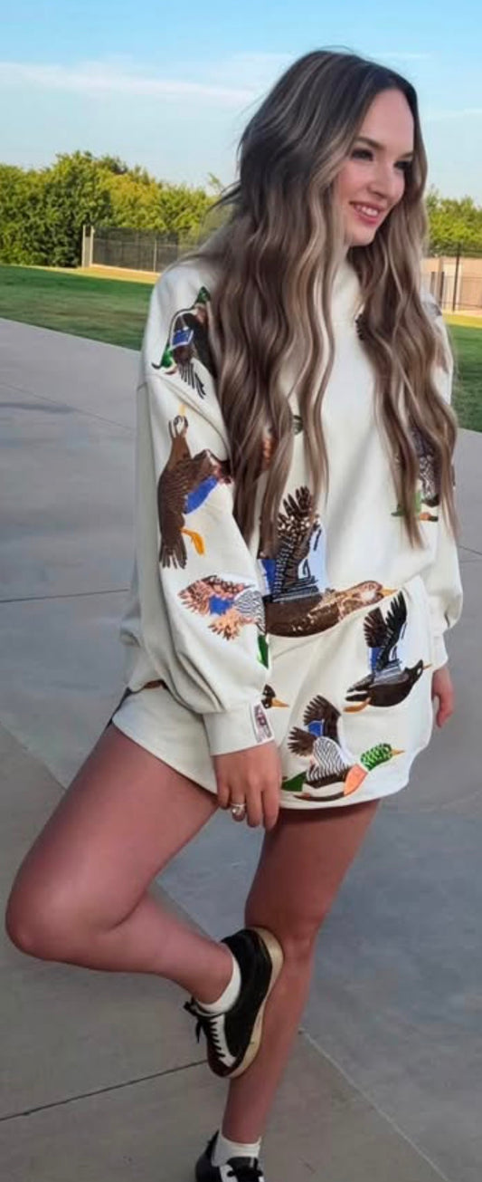 Duck Mock Neck Sweatshirt