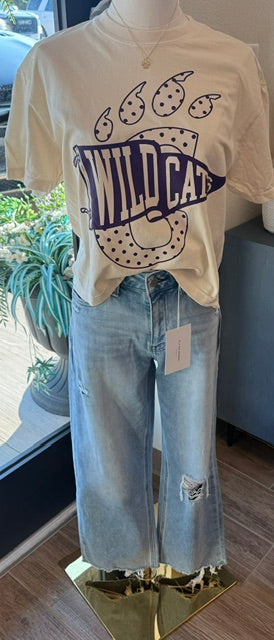 Flag Wildcats Boxy Tee