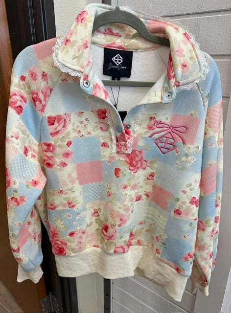 Patchwork Floral Sweatshirt