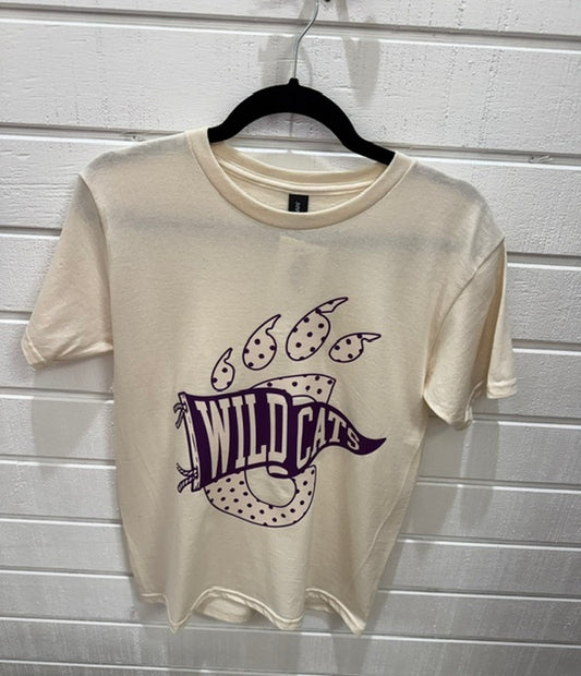 Flag Wildcats Tee- Youth