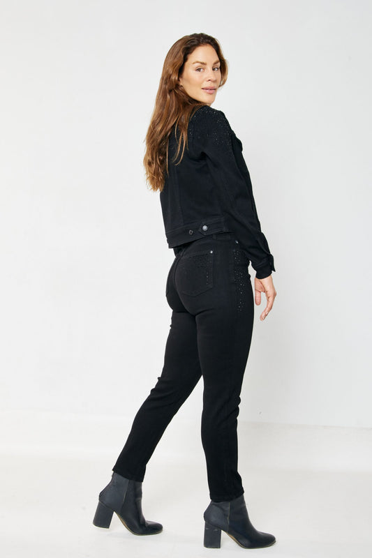 Kelsey Rhinestone Slim Cut Jeans