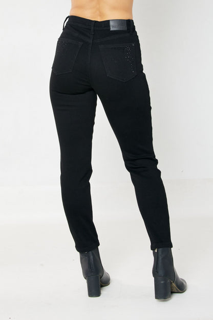 Kelsey Rhinestone Slim Cut Jeans