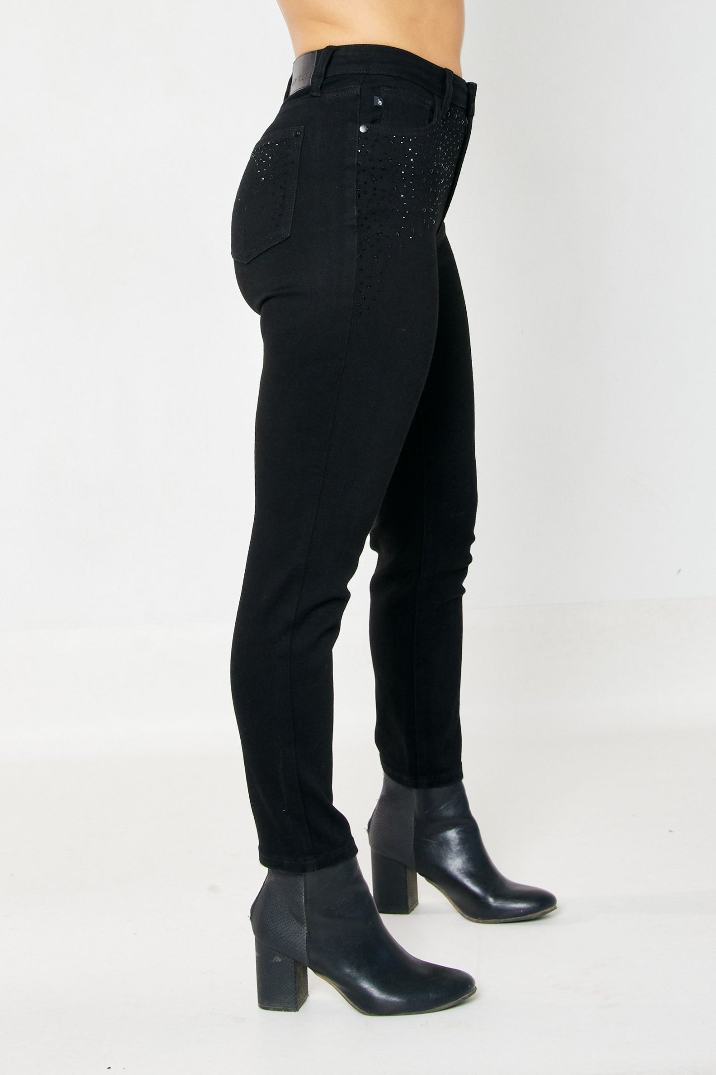 Kelsey Rhinestone Slim Cut Jeans
