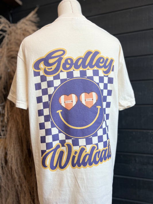 Checkered Smiley Tee Youth