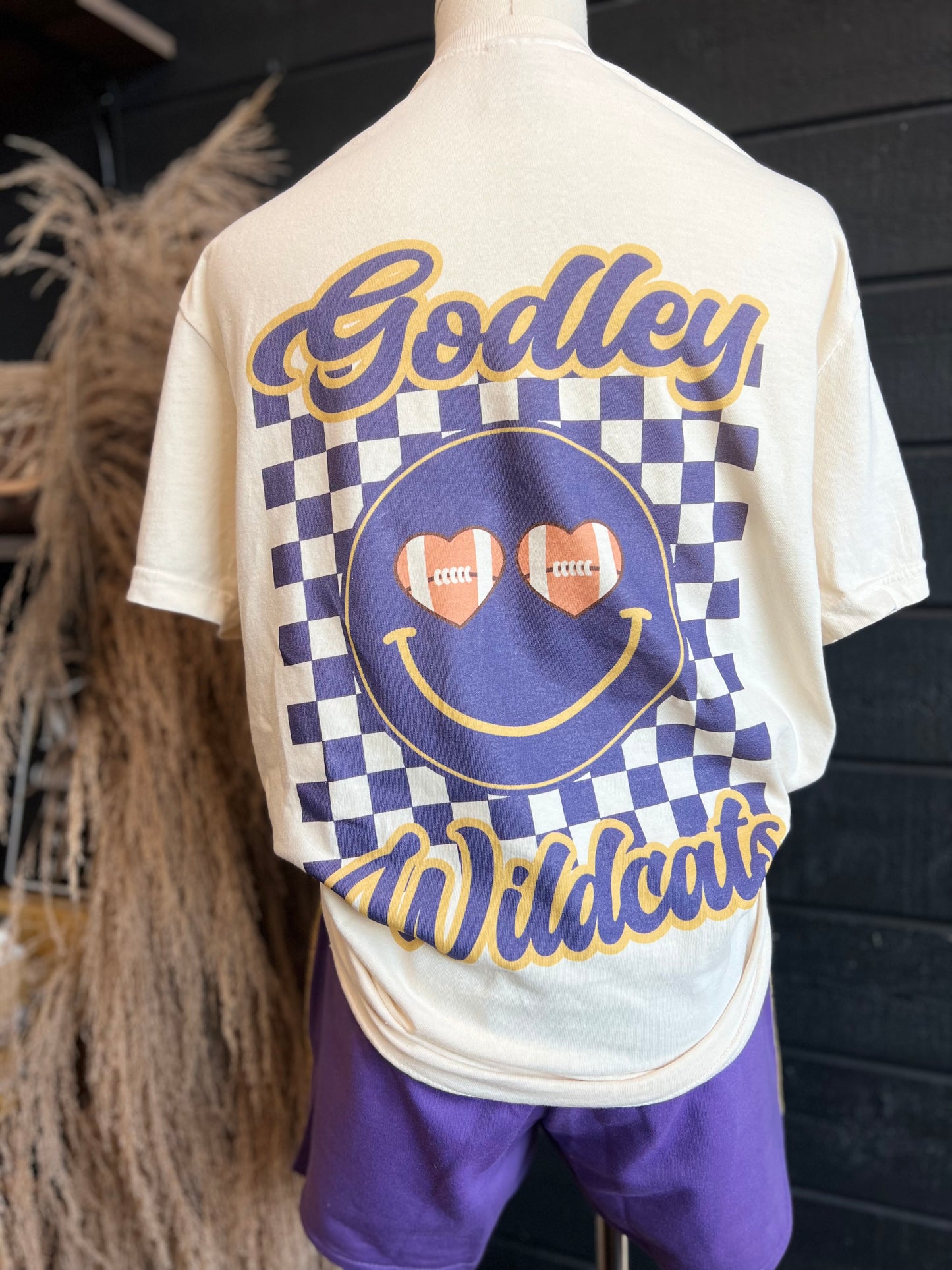 Checkered Smiley Tee Youth