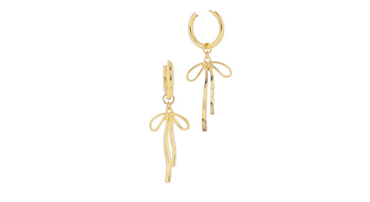 Huggie with Bow Earring