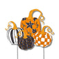 Midnight Harvest Pumpkins Garden Stake