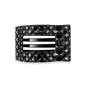 Flat Rectangle Hair Clip | Medium | Jet Black Quilted