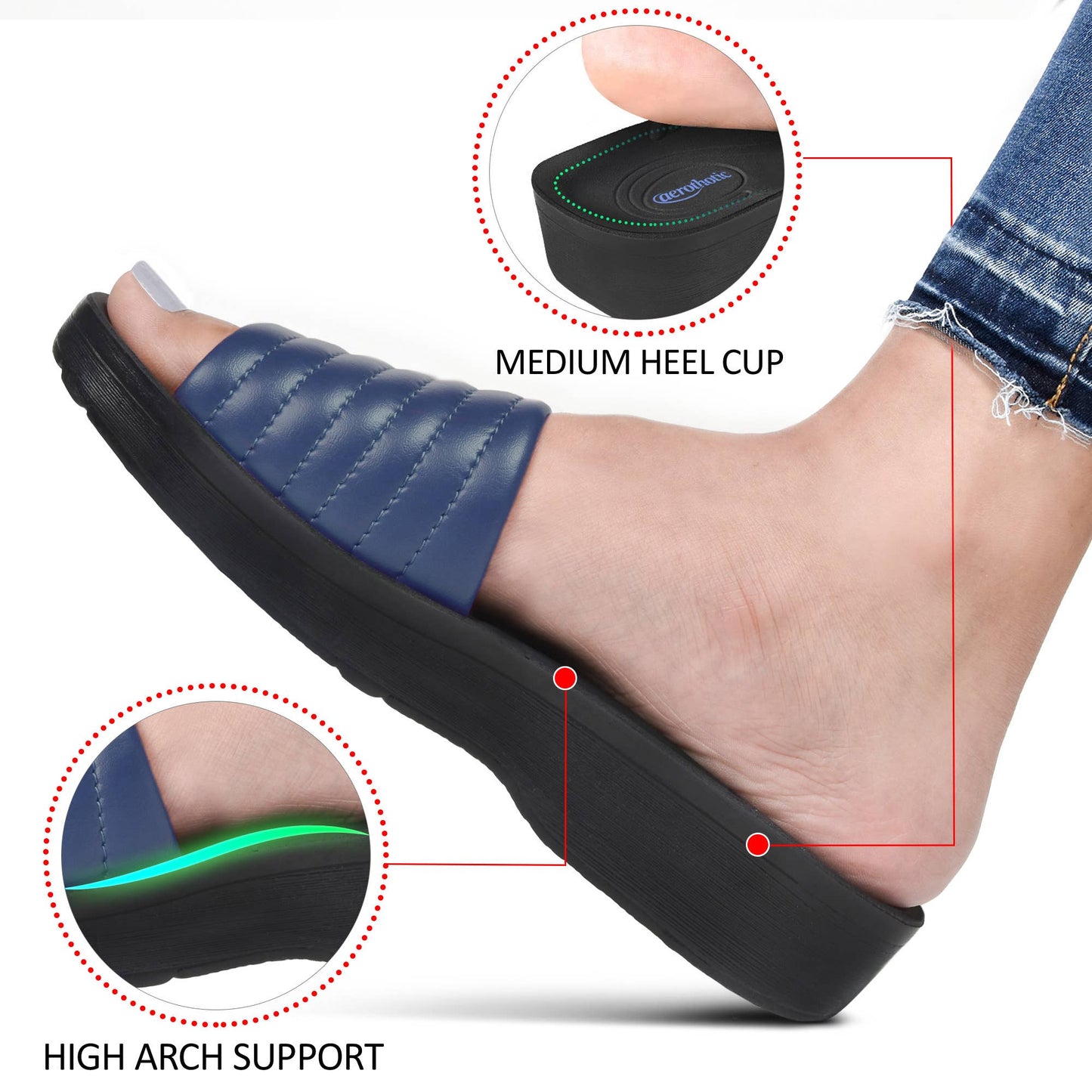 Maeve Arch Support Slide Sandals for Women