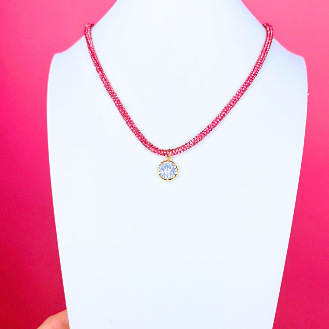 Glitter Rope Necklace