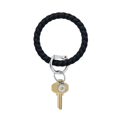 Silicone Big O® Key Ring - Back in Black Braided