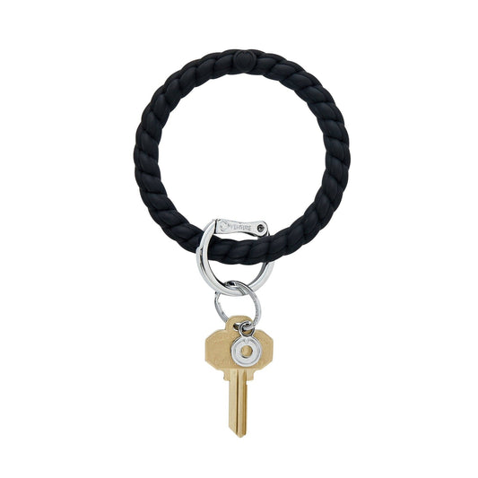 Silicone Big O® Key Ring - Back in Black Braided