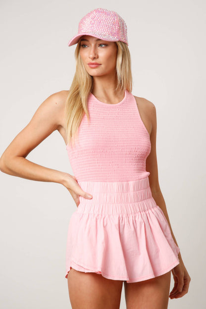 Faith Washed Sporty Romper