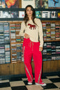 Cheetah Side-Striped Windbreaker Pants