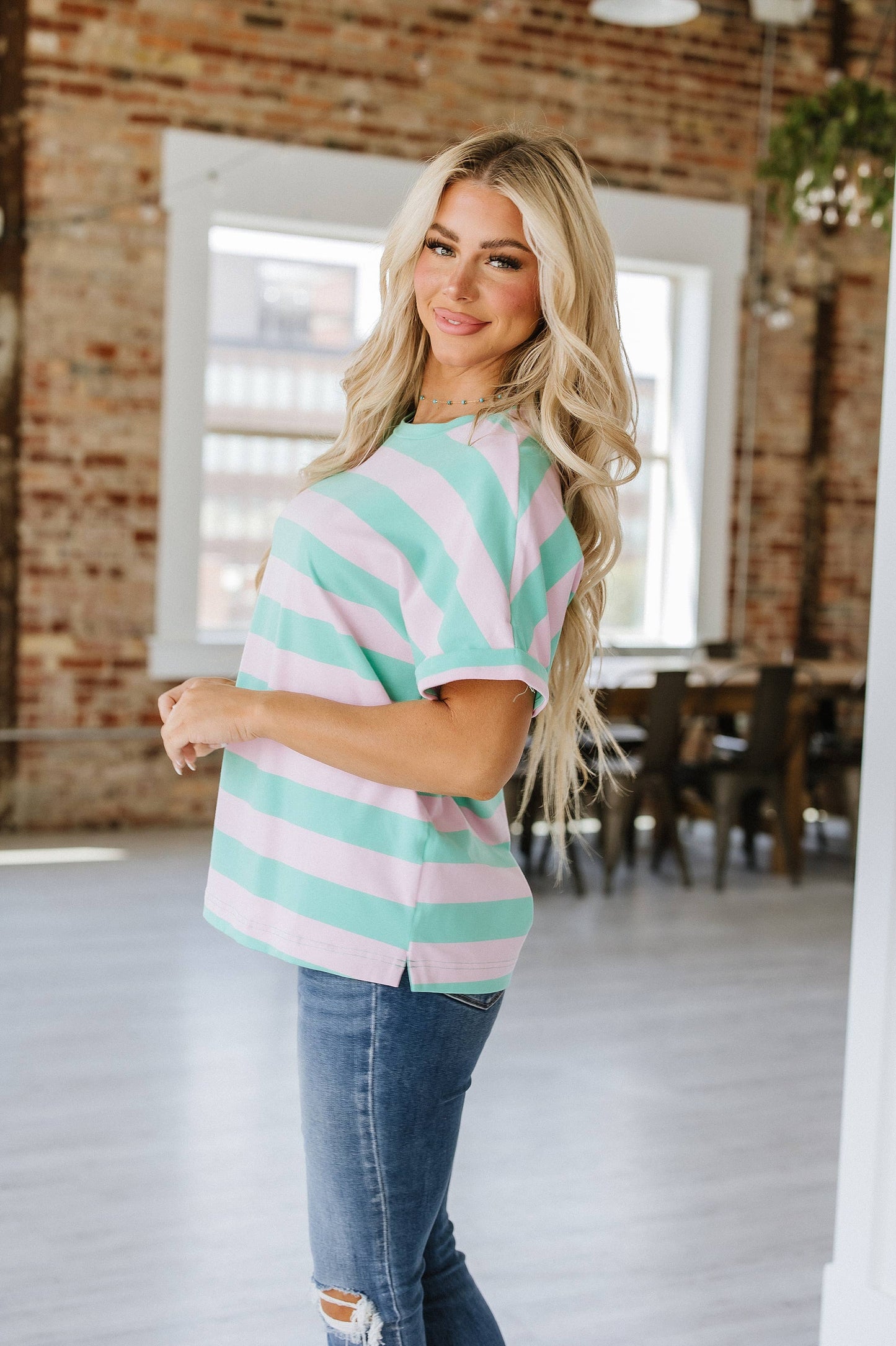 Keenan Stripe Colorblock Tunic