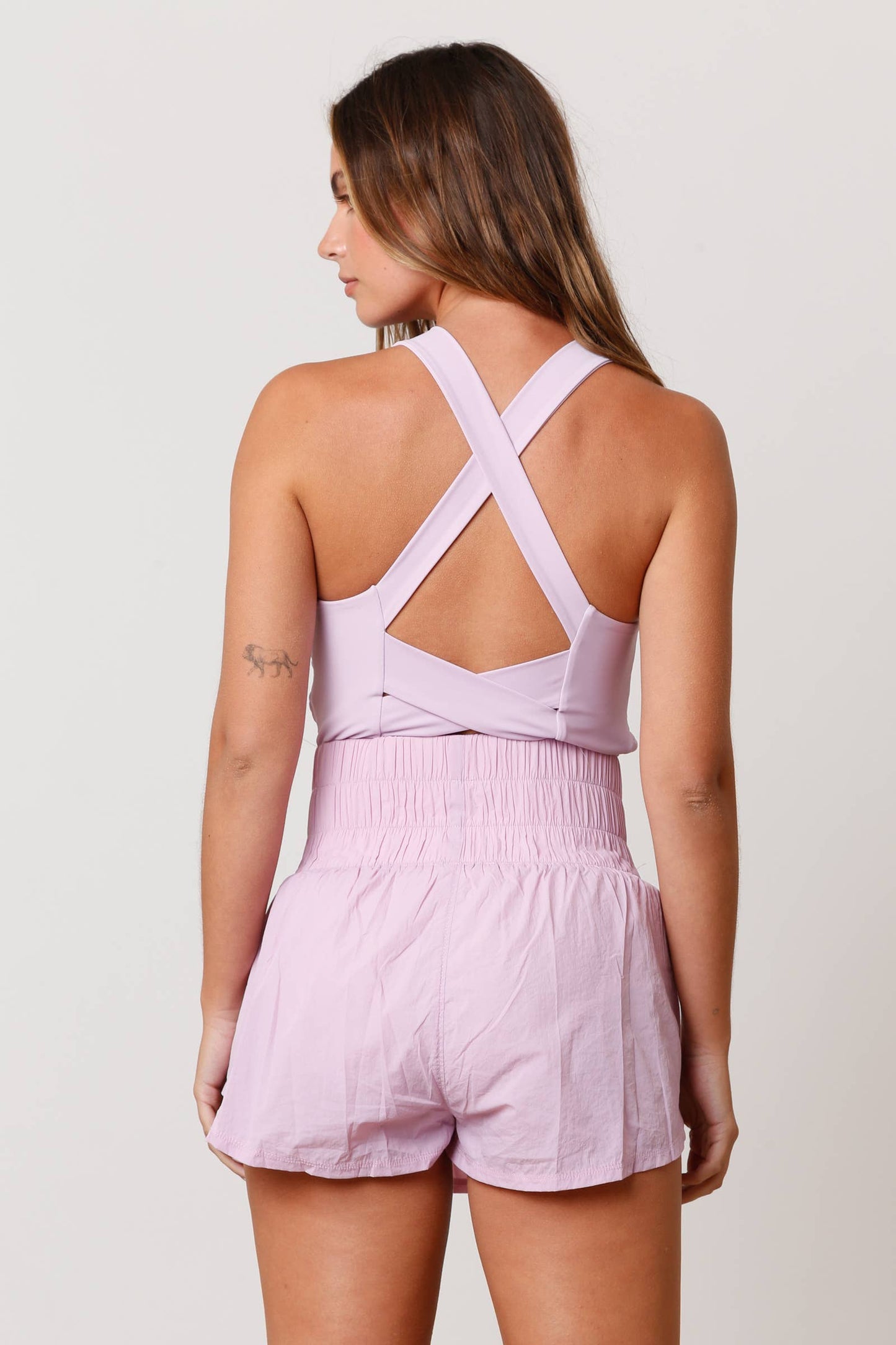 Faith Washed Sporty Romper