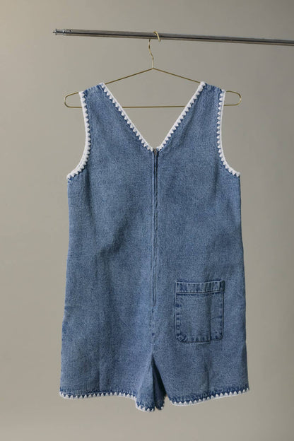BRIAR DENIM ROMPER