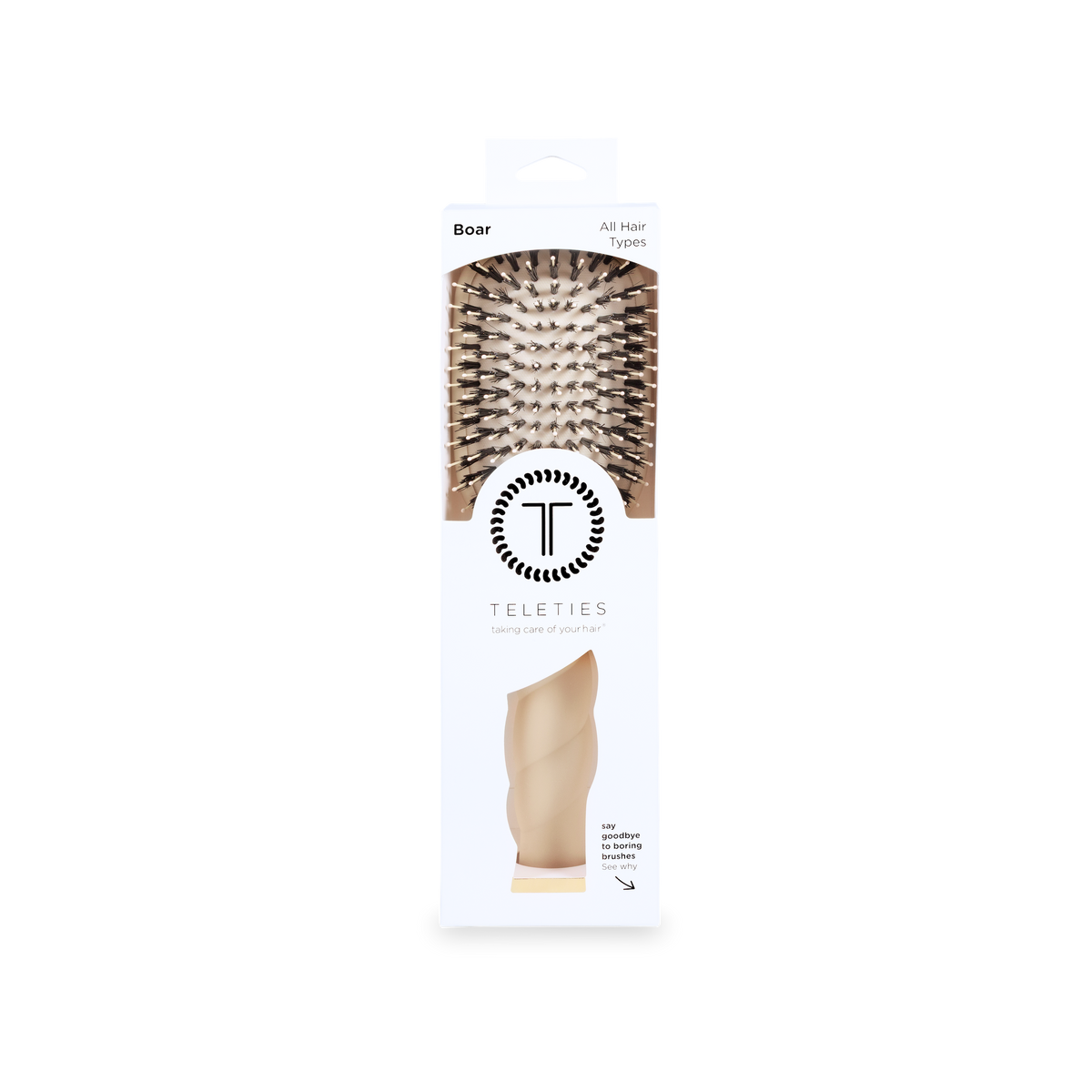 Boar Brush | Full Size | Tan