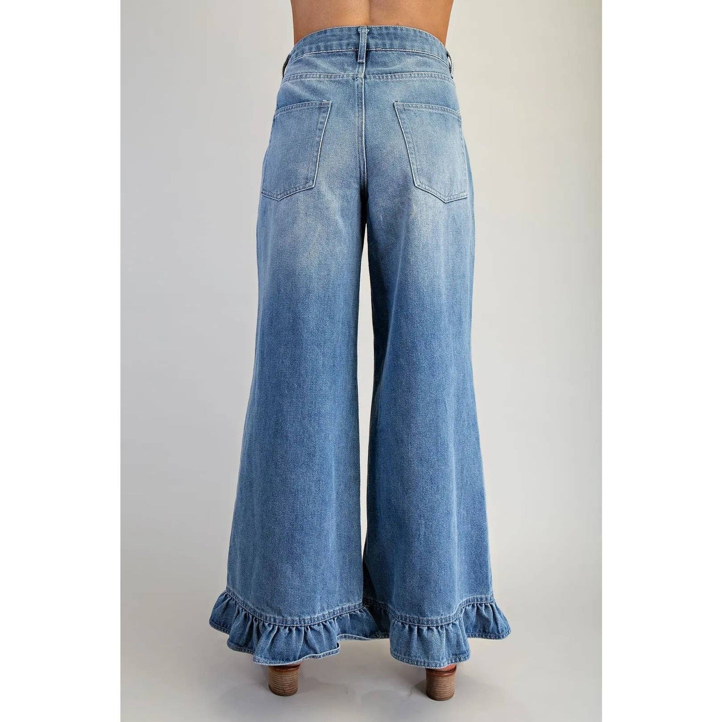 Twirl Worthy Ruffle Hem Jeans