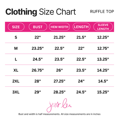 Friday Night Sideline Sparkle Ruffle Top- Purple