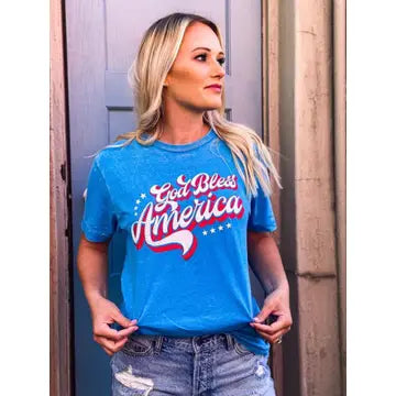 GOD BLESS AMERICAN TEE