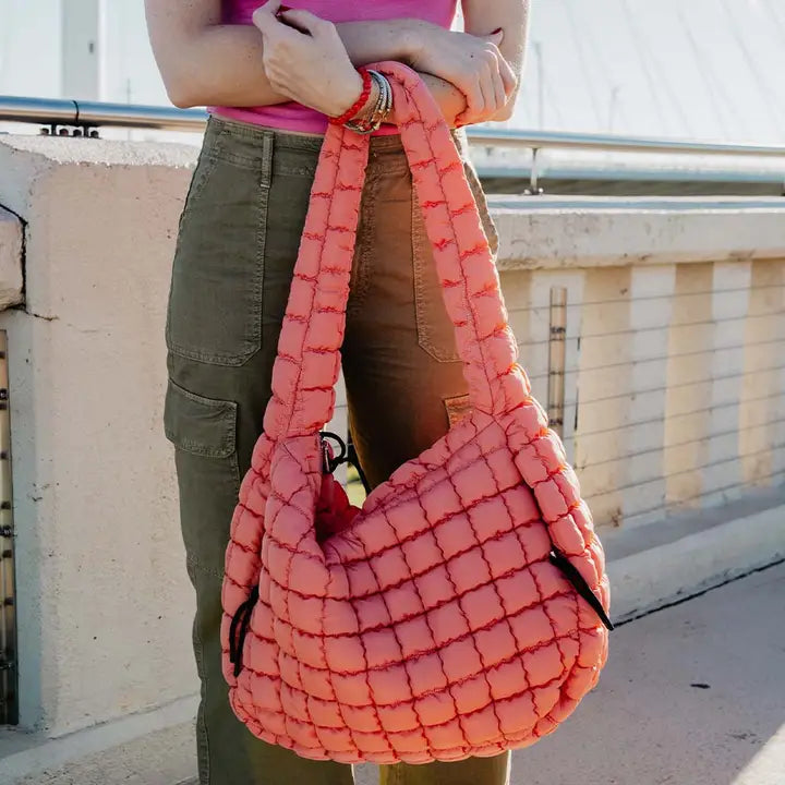 X- Large Quilted Puffer Tote
