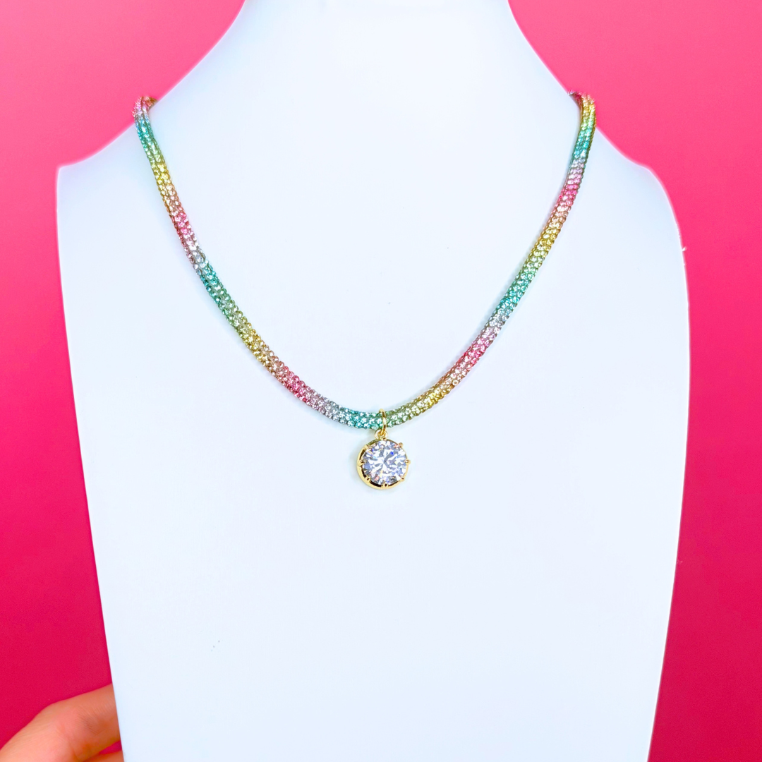 Glitter Rope Necklace