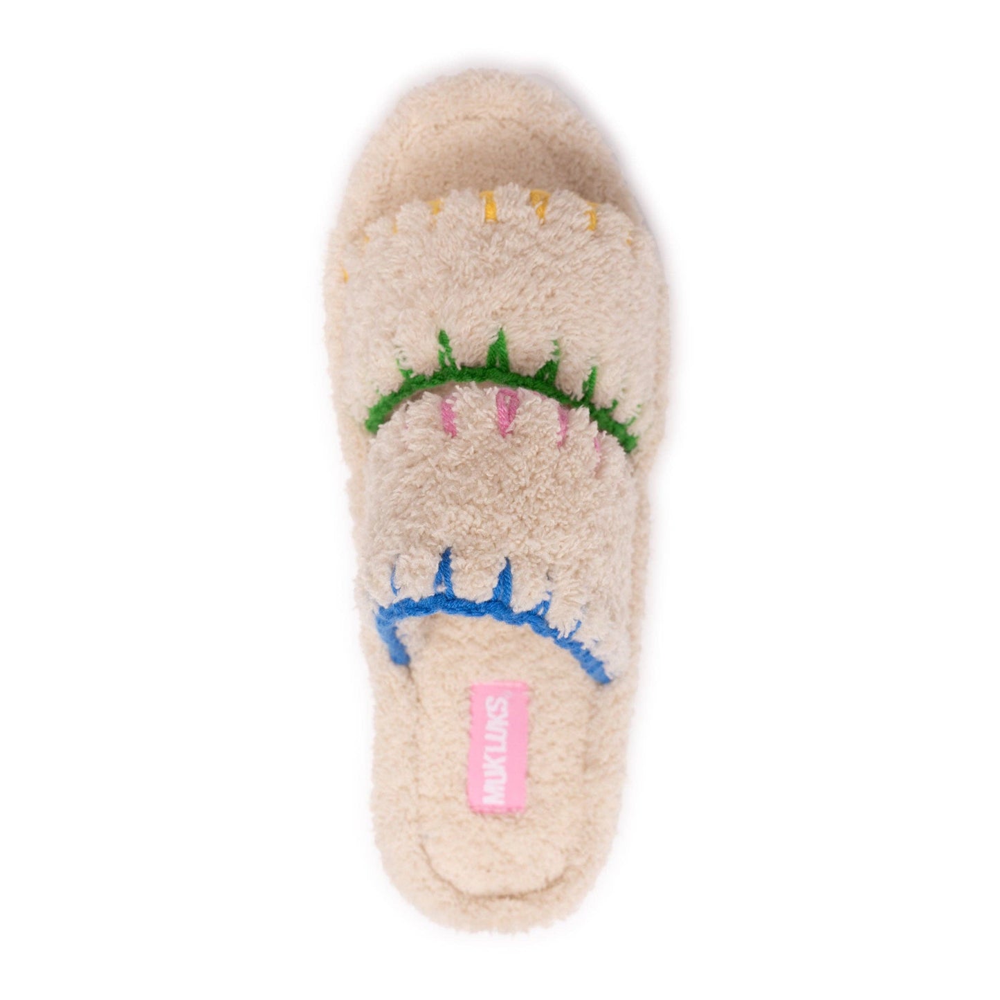 MUK LUKS Women's Ribbed Terry Slide Comfort Contour Slipper