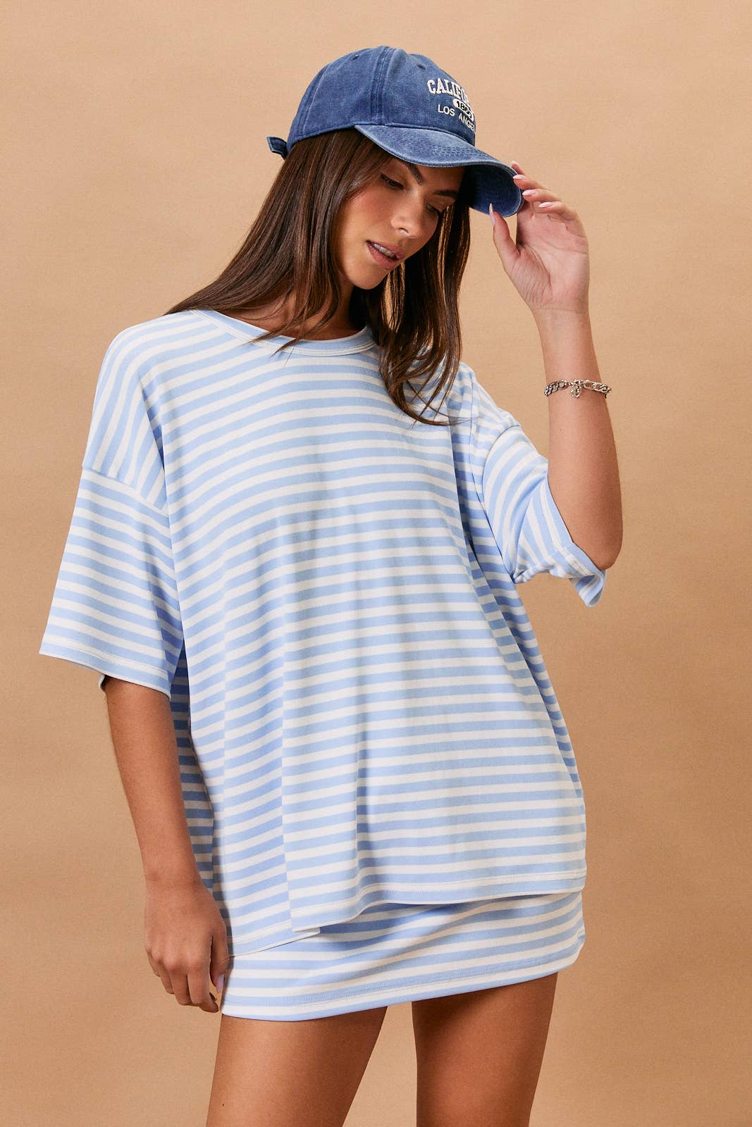 Madison OVERSIZED STRIPE T-SHIRT