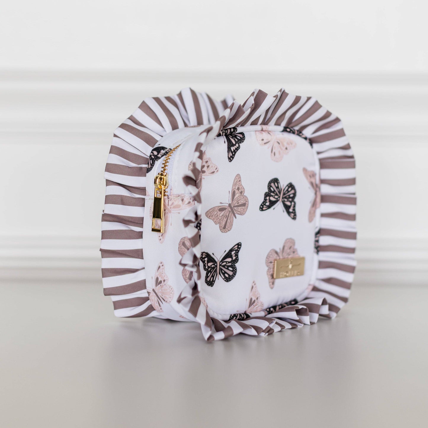 Butterfly Season Ruffled Nylon Tech Organizer