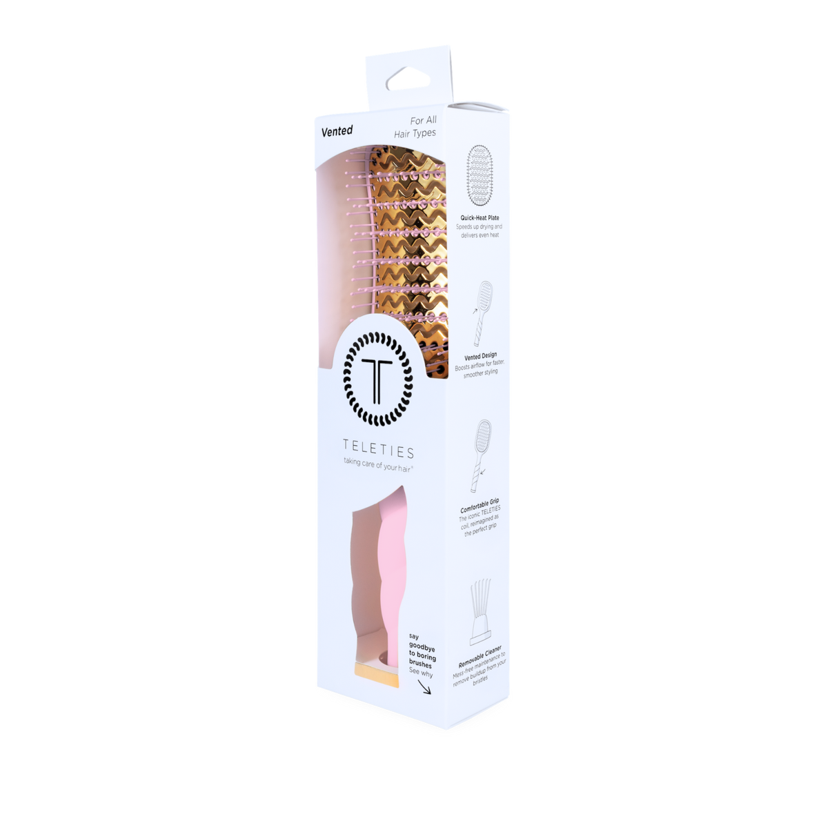 Vented Brush | Full Size | Bubblegum Pink