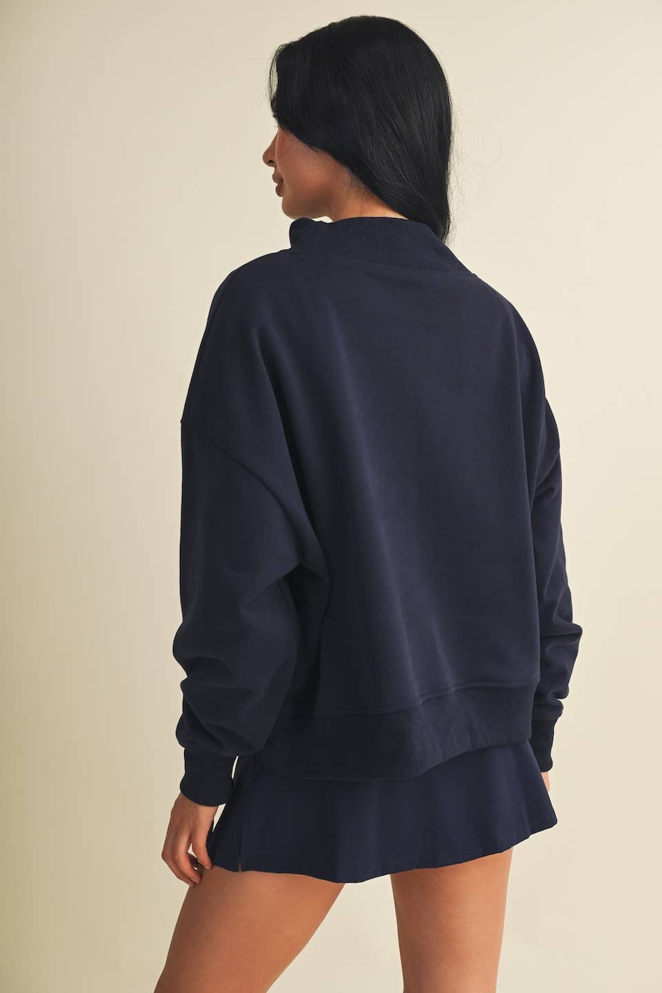 Après Oversized Mock Neck Sweatshirt