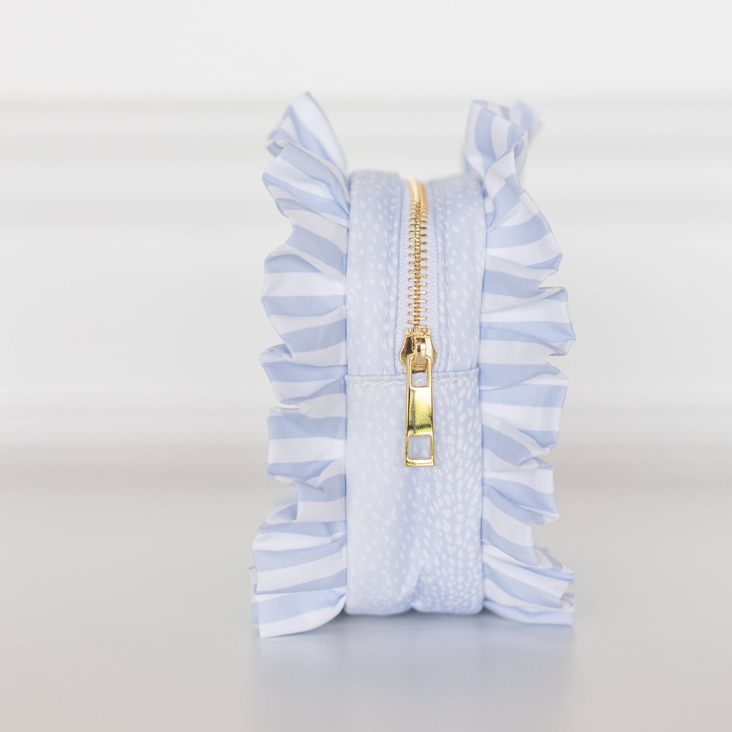 Blue Fawn Ruffled Nylon Tech Organizer